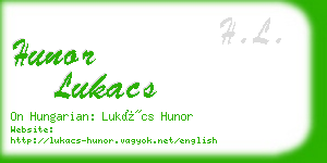 hunor lukacs business card